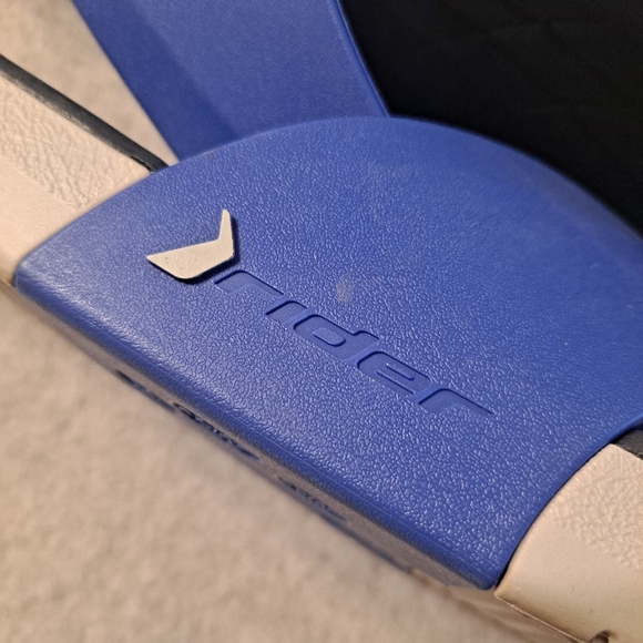 RIDER Grendene Men's Thong Sandals US 14 Black/Blue Comfort Beach  Flip Flops - Picture 6 of 9